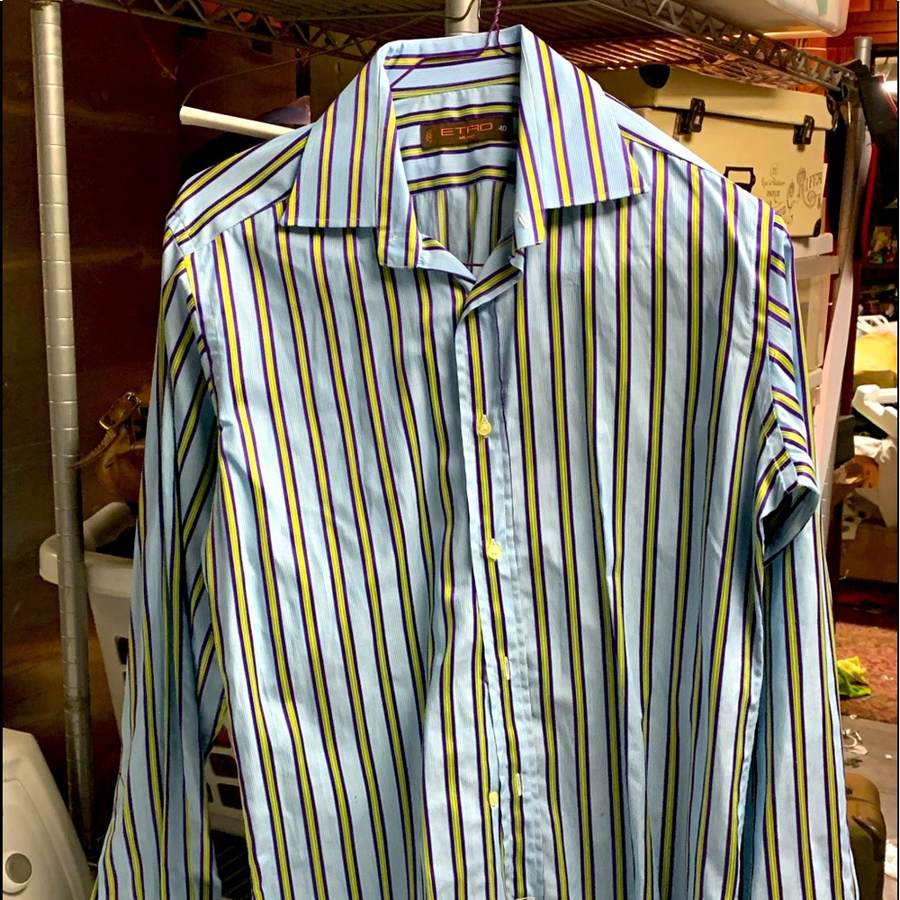 Mens Etro Dress Shirt Size 40
